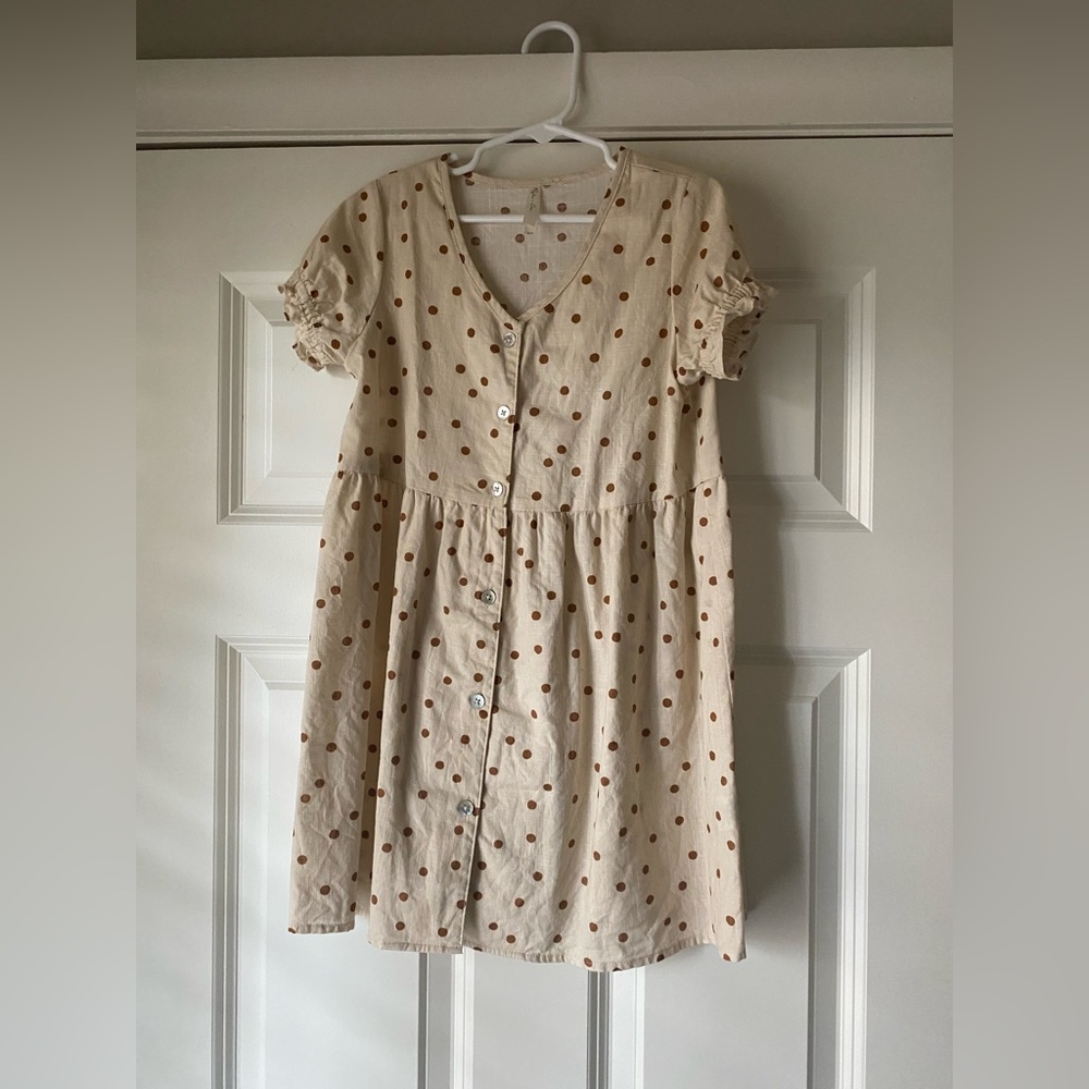 Rylee + Cru. sz 6/7 Polka Dot Sundress.